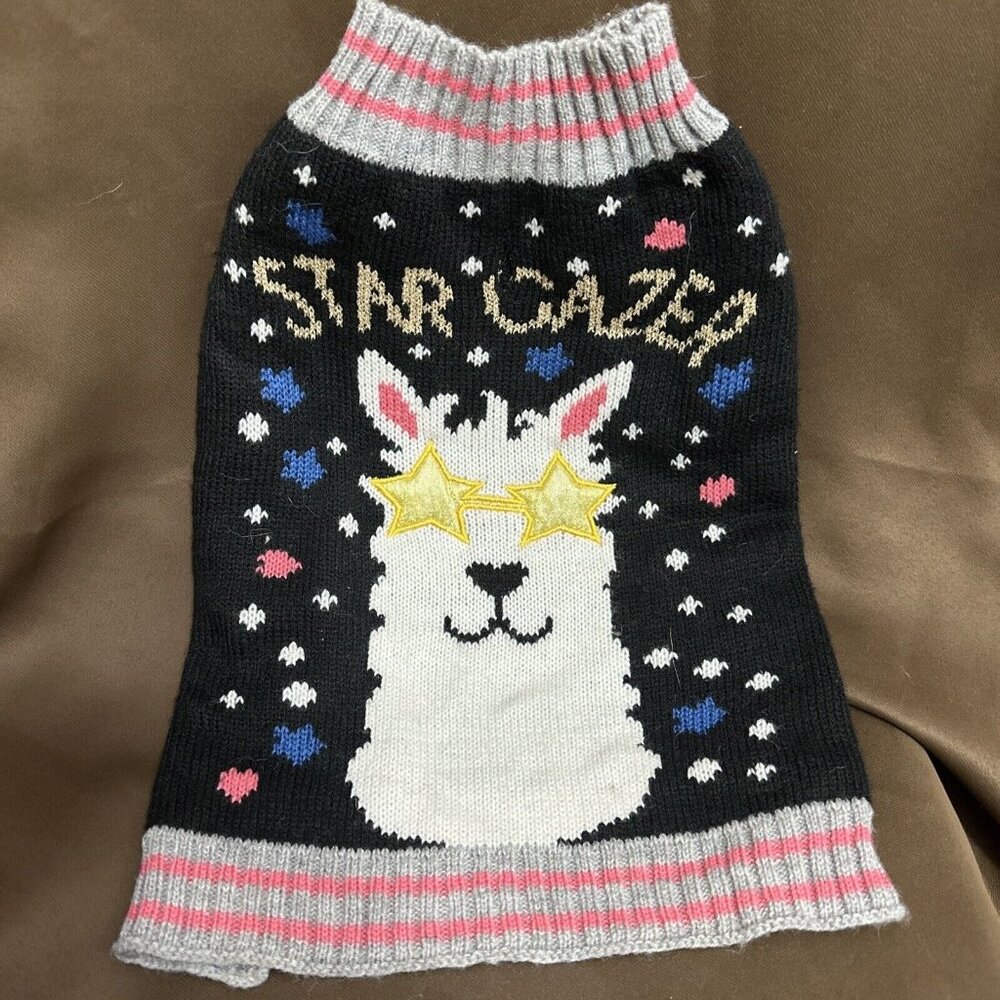 Vibrant Life‎ Dog Sweater Size S Star Gazer Glam